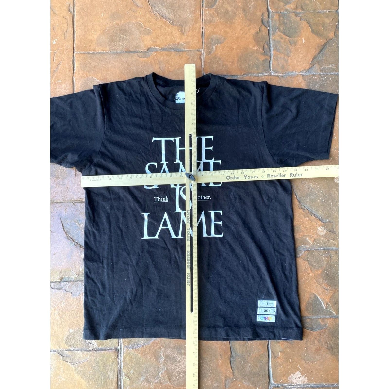 Uniqlo VINTAGE UT Uniqlo Pharrell I am Other Same is Lame T-Shirt Medium Black Streetwear Size US M / EU 48-50 / 2 - 6 Thumbnail