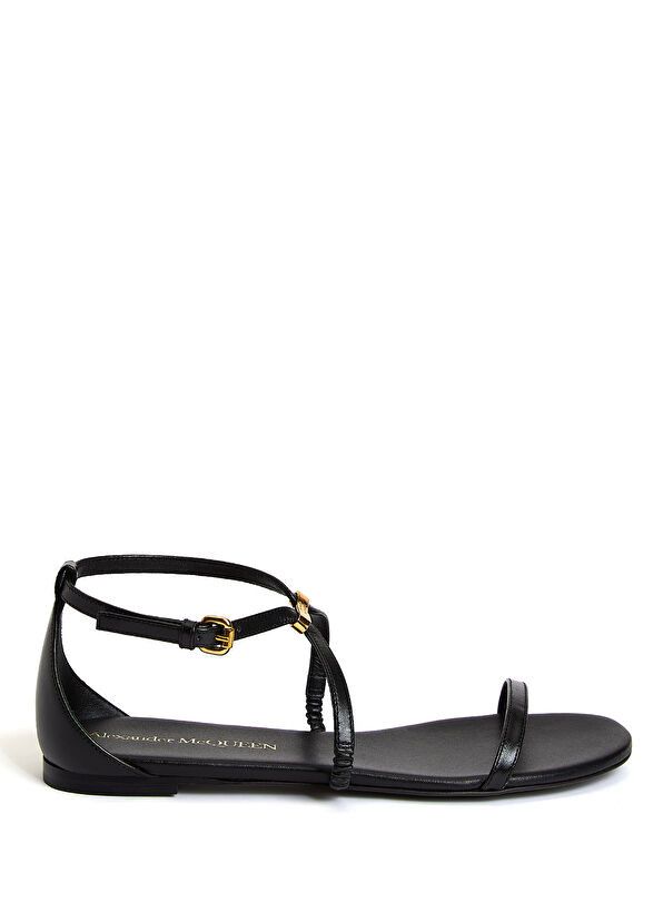Alexander McQueen o1y0325 Sandals in Black Size US 9 / IT 39 - 1 Thumbnail