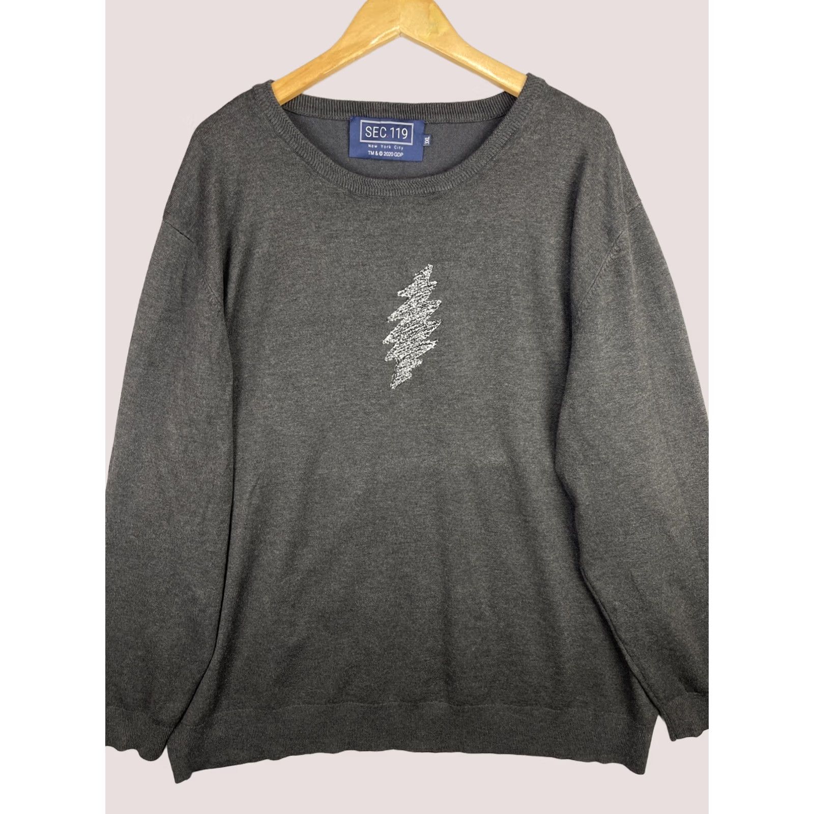 Vintage Grateful Dead Sweater Mens 3XL Gray Section 119 Sweatshirt Pullover Lightning Bolt Size US XXL / EU 58 / 5 - 1 Thumbnail