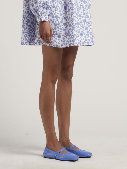 Marni o1w1db10326 Little Bow Ballerina Flats in Blue Size US 9 / IT 39 - 2 Thumbnail