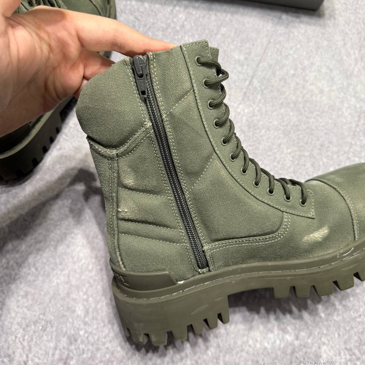 Balenciaga Balenciaga Combat Strike Boot “Worn-Out Khaki” Size US 7 / EU 40 - 6 Thumbnail