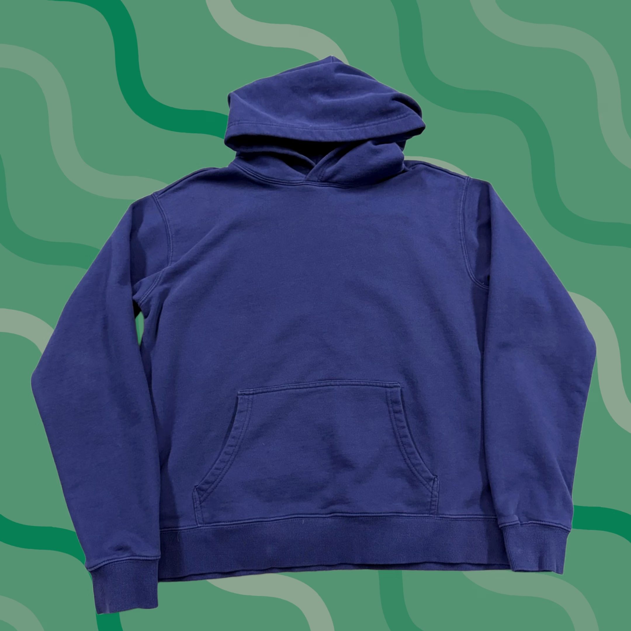 Vintage American Tall Hoodie Mens XLT Blue Fleece Kangaroo Pocket Sweatshirt Pullover Crew Neck Long Sleeve Winter Regular Size US XL / EU 56 / 4 - 1 Thumbnail