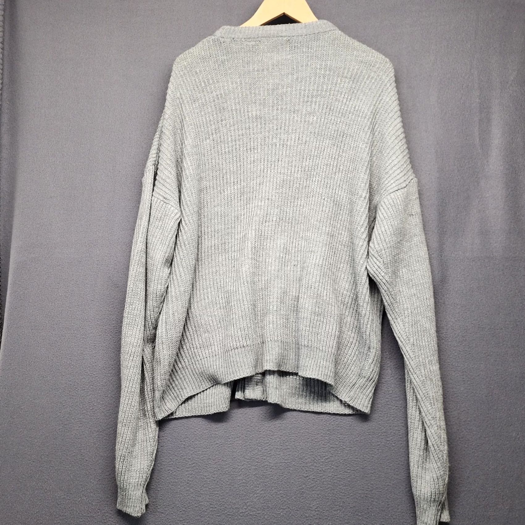 Vintage VINTAGE Saugatuck Drygoods Cardigan Sweater Mens XL Gray Button Front 90s Size US XL / EU 56 / 4 - 2 Thumbnail