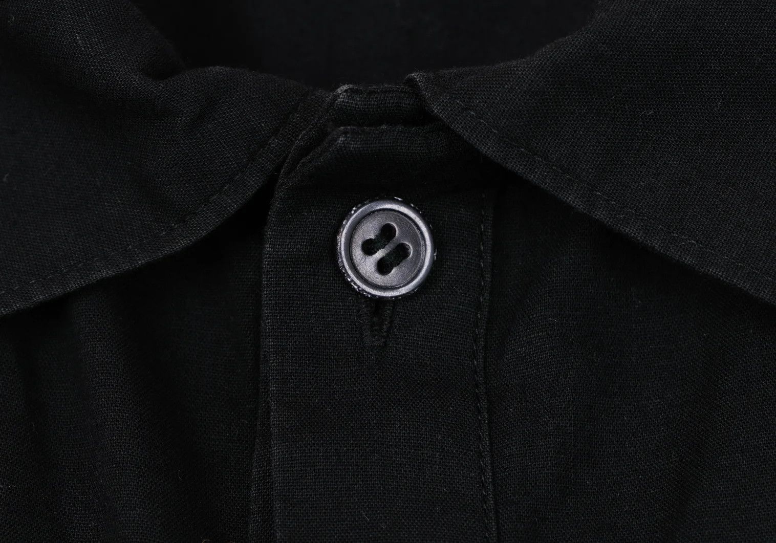 Yohji Yamamoto Yohji Yamamoto Cotton Linen Half Layered Shirt Size US L / EU 52-54 / 3 - 5 Thumbnail