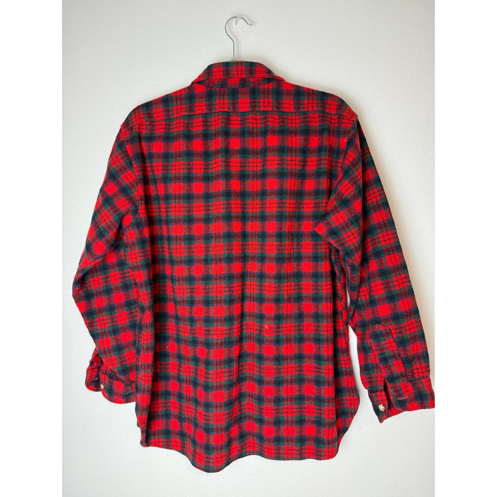 Pendleton Vintage Pendleton XL Flannel Shirt Red Tartan Plaid 100%Wool Size US XL / EU 56 / 4 - 2 Thumbnail