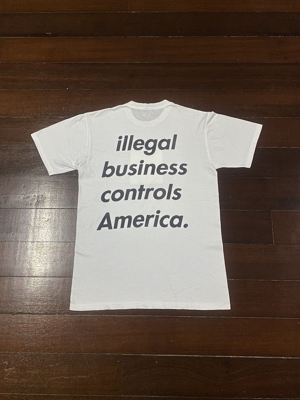 Supreme Supreme illegal business controls America tee Size US M / EU 48-50 / 2 - 7 Thumbnail