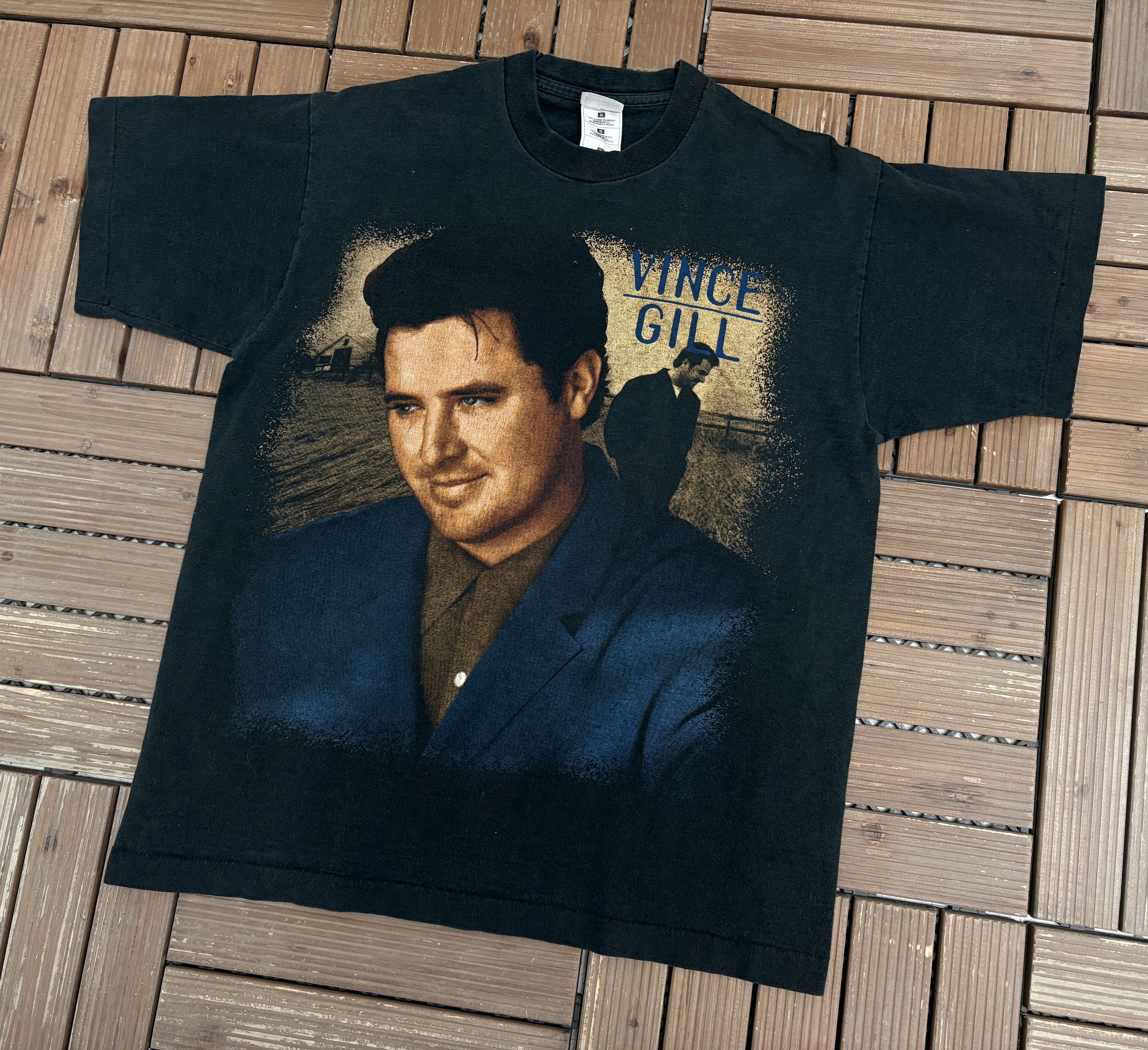 Vintage Vince Gill Kraft Country Tour '97 Vintage Black Tee Size US L / EU 52-54 / 3 - 2 Thumbnail