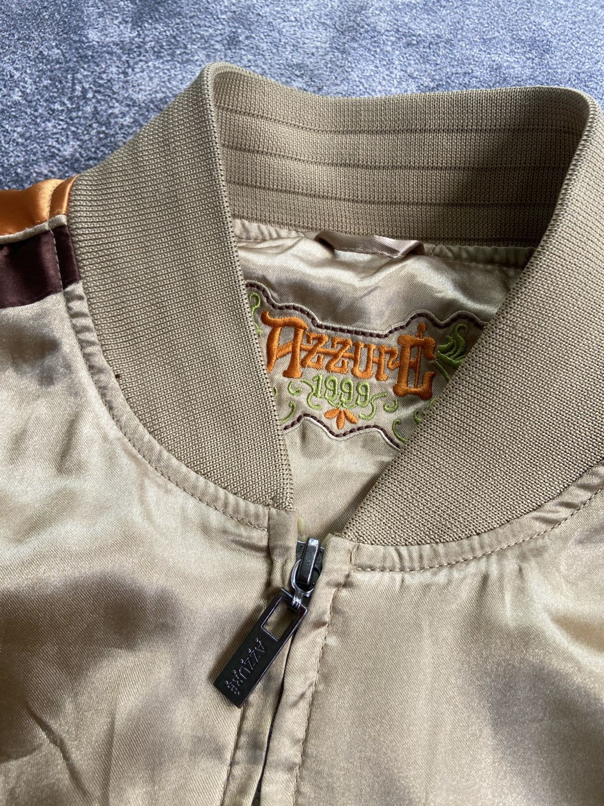 Japanese Brand × Toyo Enterprises 💥90'S JAPAN SUKAJAN SOUVENIR POSEIDON AZZURE JACKET Size US XL / EU 56 / 4 - 7 Thumbnail