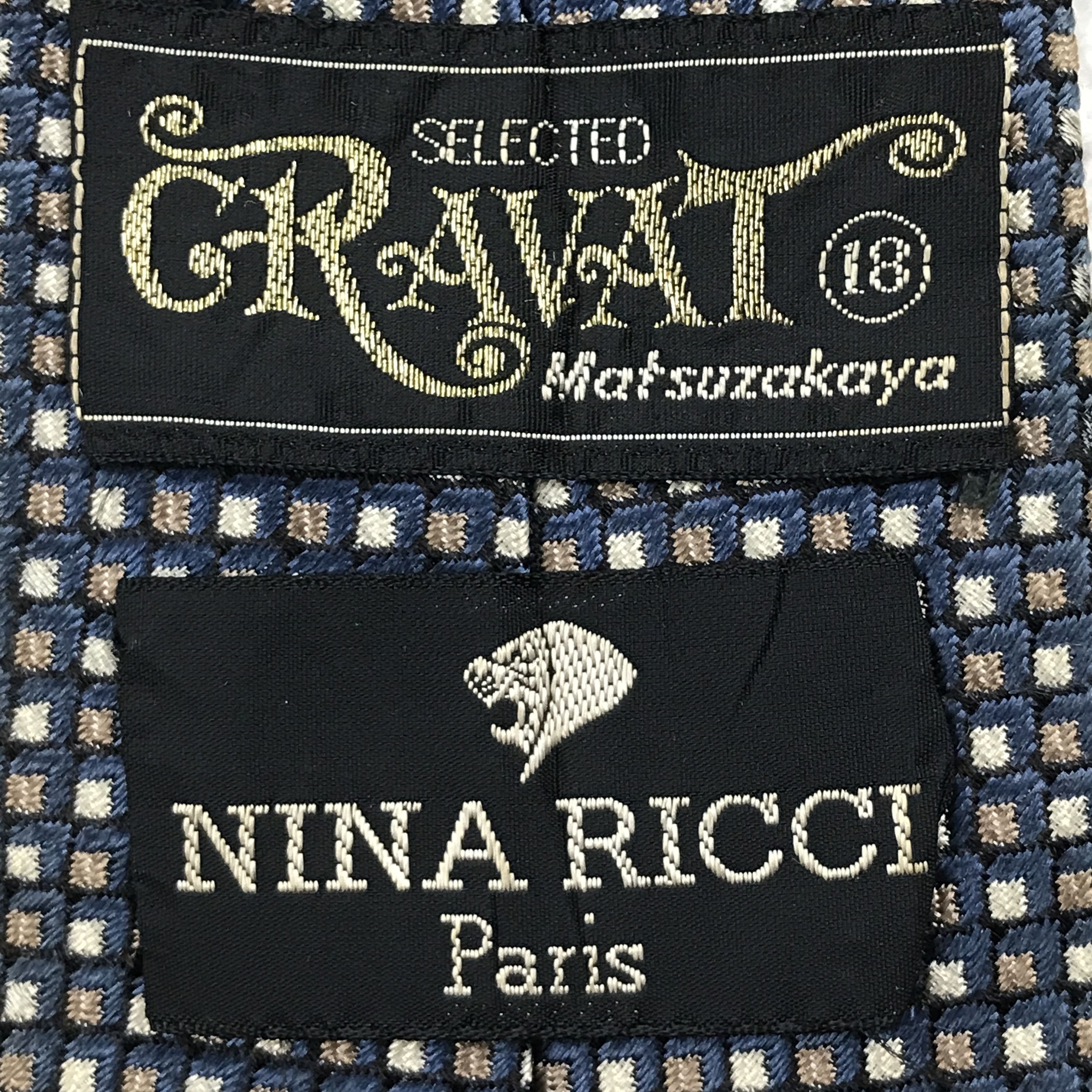 Designer × Vintage Vintage Nina Ricci Silk Necktie Size ONE SIZE - 8 Thumbnail