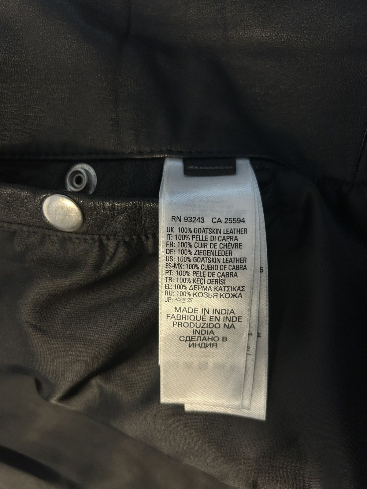 Diesel Diesel leather jacket with zip Size US XXL / EU 58 / 5 - 6 Thumbnail