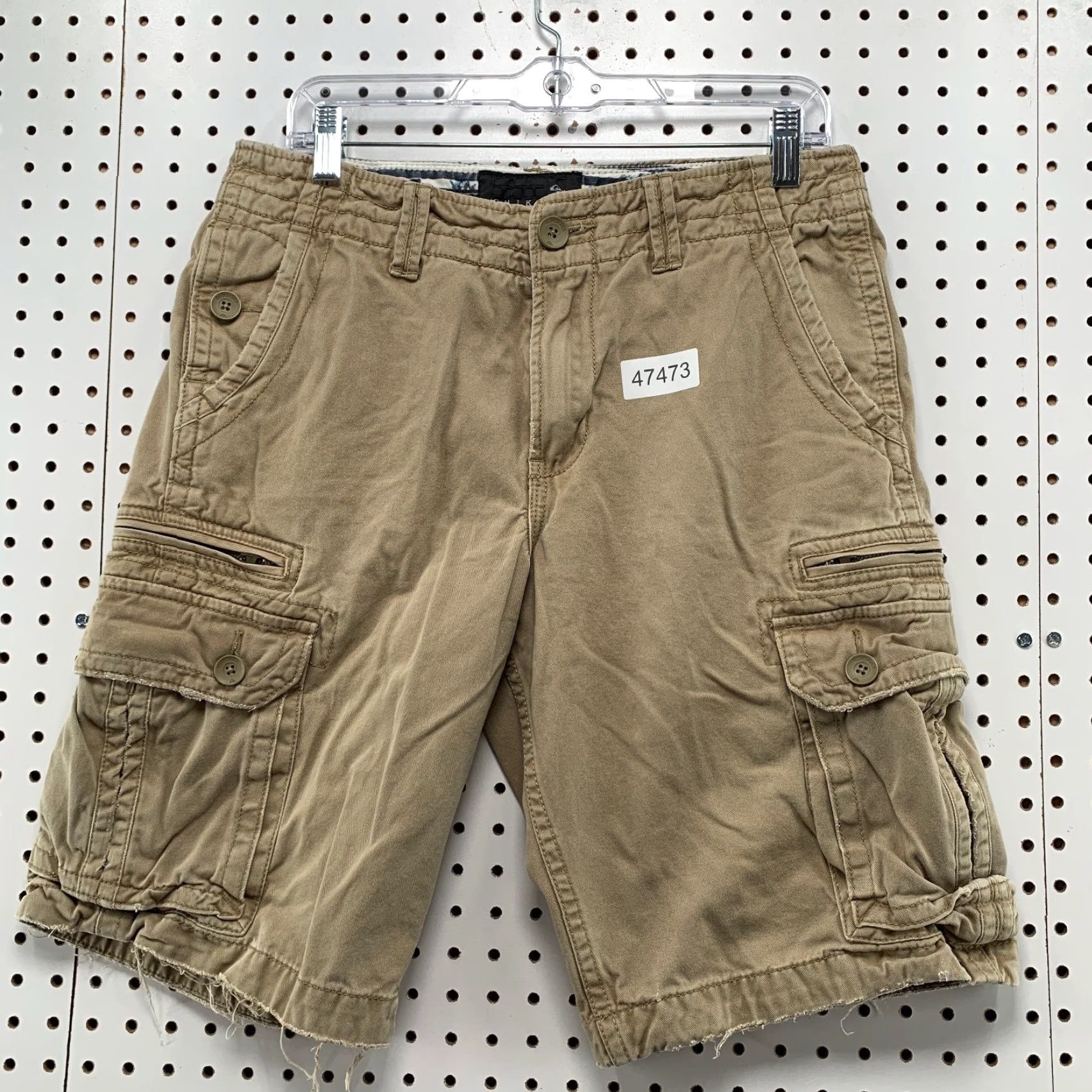 Quiksilver Quiksilver Cargo Shorts Mens 31 Tan Military Outdoor Utility Bermuda Beige 32x12 Mens Size US 27 - 2 Thumbnail