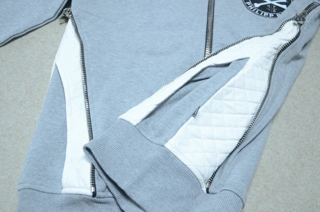 Philipp Plein Philipp Plein PP side zip leather panel hoodie Size US M / EU 48-50 / 2 - 3 Thumbnail