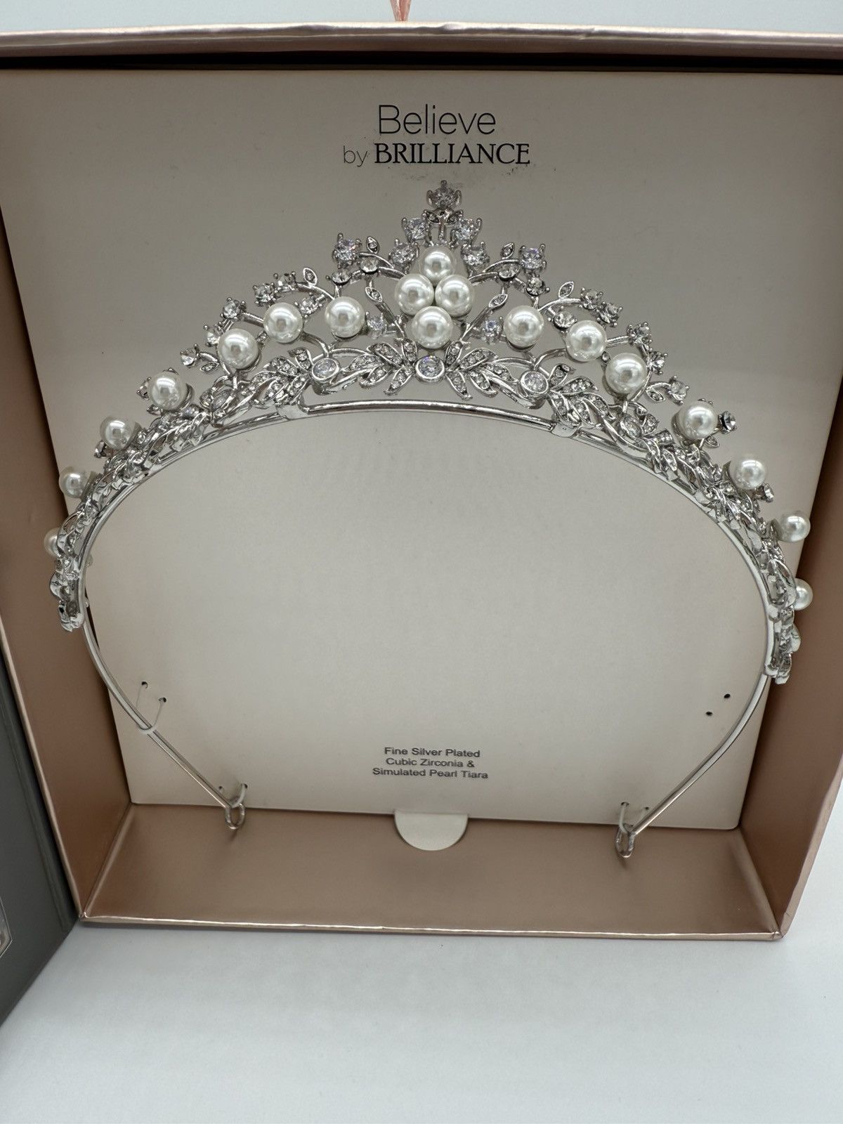 Other Believe by Brilliance Silver Plated Tiara Cubic Zirconia Size ONE SIZE - 6 Thumbnail