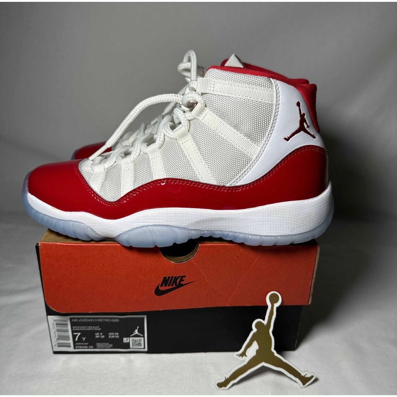 Jordan Brand × Nike Size 7 - Nike Air Jordan 11 Retro GS Cherry Men's Shoes Size US 7 / EU 40 - 8 Thumbnail
