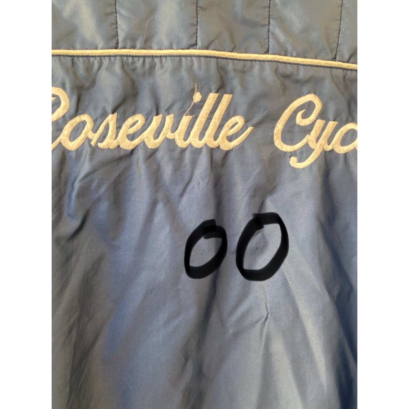 Vintage VINTAGE King Louie Pro Fit Windbreaker Jacket 2XL USA Union Made Men Blue Nylon Full Zip Roseville Cycle Bonnie Size US XXL / EU 58 / 5 - 7 Thumbnail