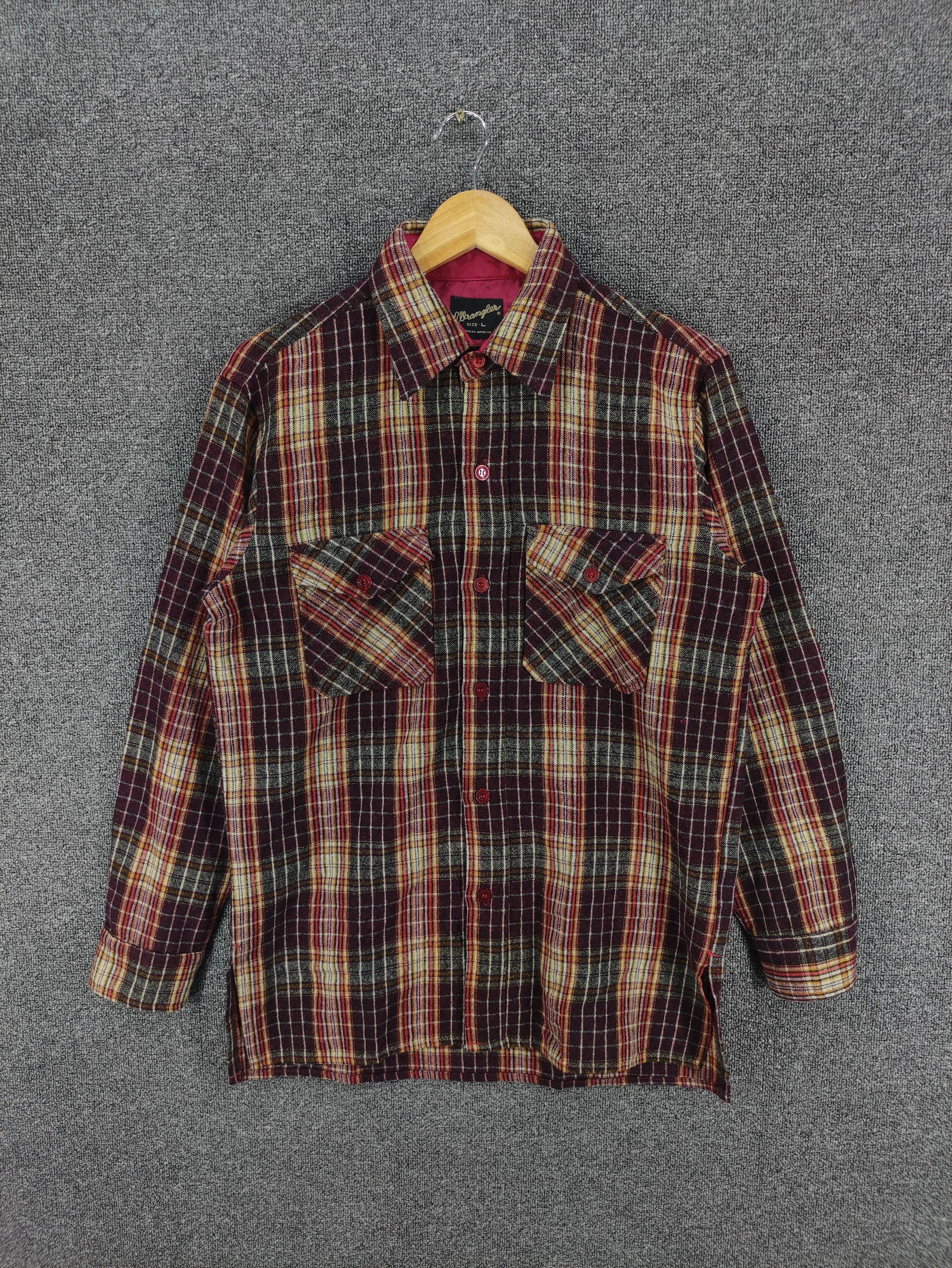 Wrangler Vintage Wrangler Wool Shirt Button Up Long Sleeve Size US M / EU 48-50 / 2 - 1 Thumbnail