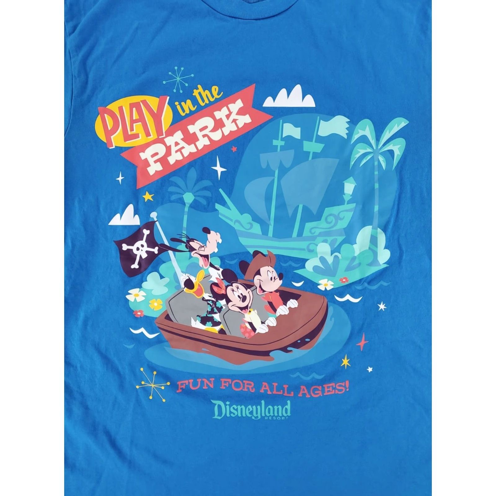 Disney Disneyland Pirates T Shirt Blue Donald Duck Mickey Mens L Size US L / EU 52-54 / 3 - 2 Thumbnail