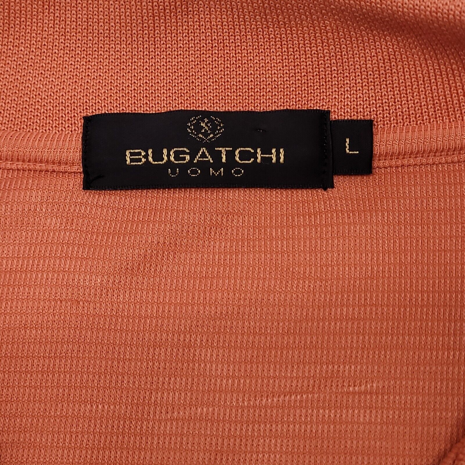 BUGATCHI Bugatchi Vomo Casual Pullover Polo Shirt Mens Size L Orange Size US L / EU 52-54 / 3 - 3 Thumbnail