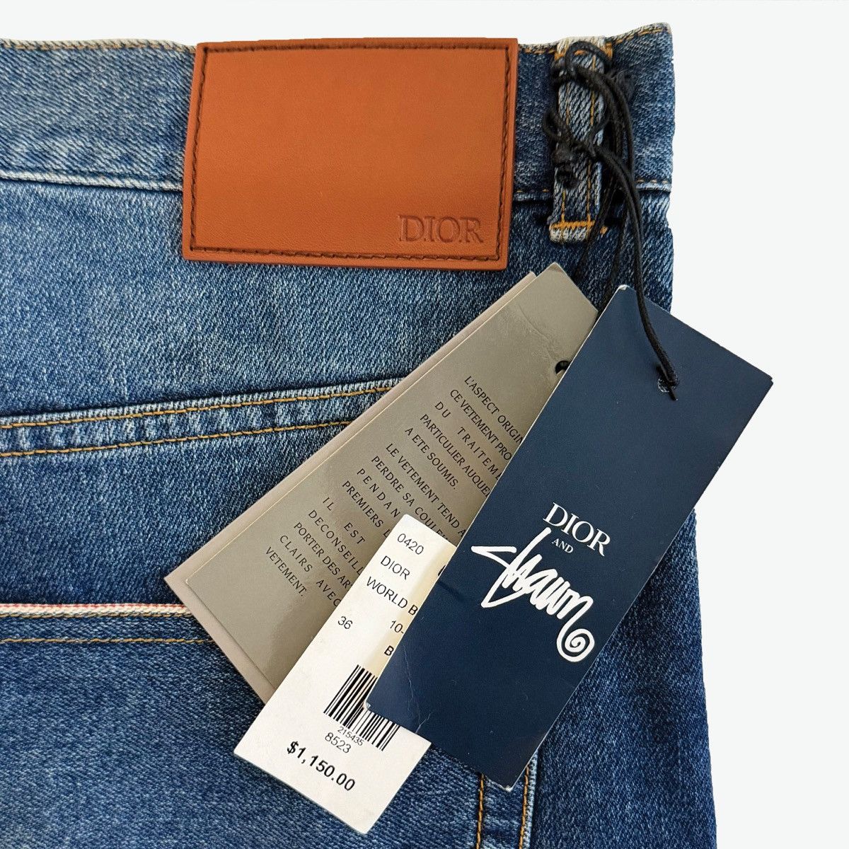 Dior × Stussy Dior × Shawn Stussy Denim Jeans – Deadstock – Made in Japan Size US 36 / EU 52 - 3 Thumbnail