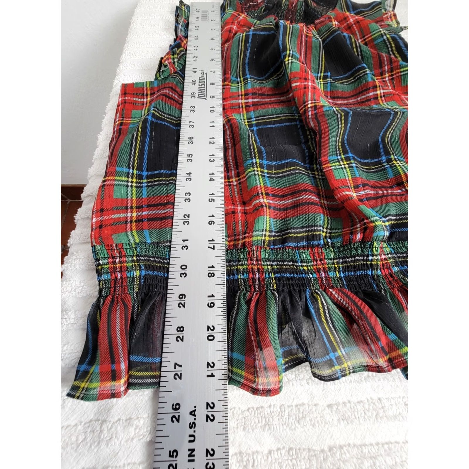 J.Crew J.CREW Sleeveless Mock Neck Top in Multicolor Gilded Stewart Tartan Womens 12P New AG884 Size XL / US 12-14 / IT 48-50 - 8 Thumbnail