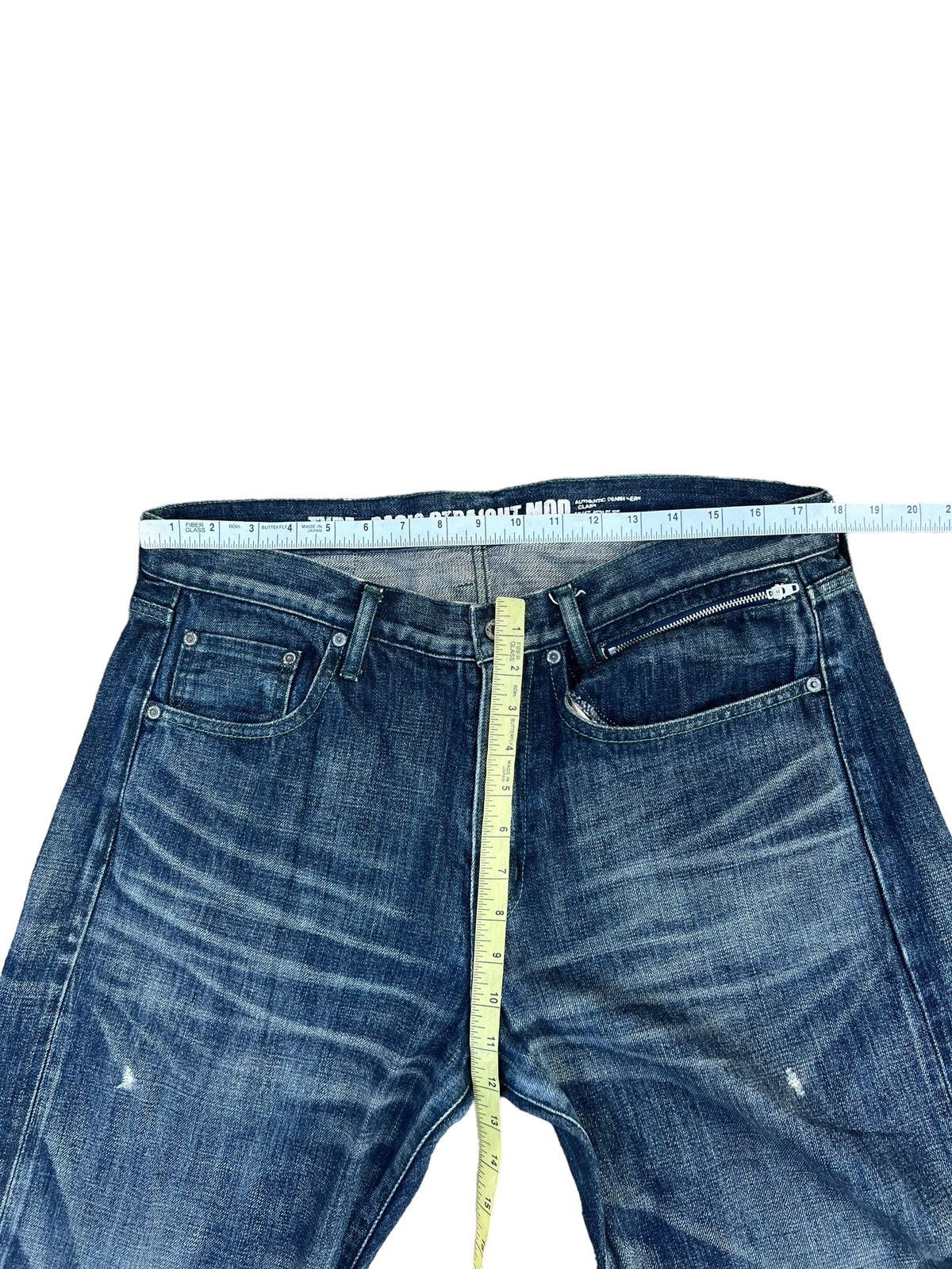 Neighborhood Neighborhood Japan Ripped Selvedge Denim Cropped Pant Size US 34 / EU 50 - 3 Thumbnail