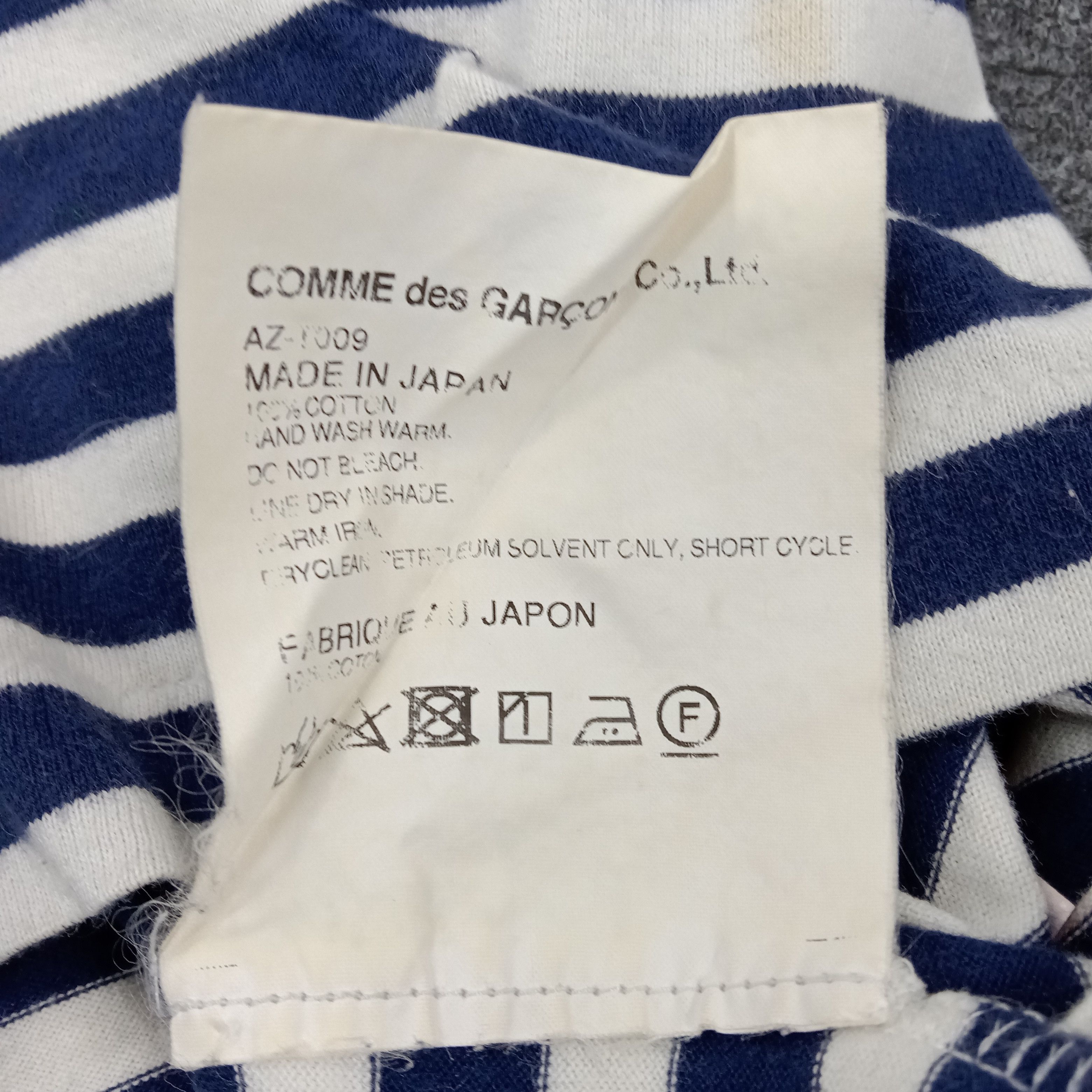 Comme des Garcons PLAY × Japanese Brand × Vintage Comme Des Garcons Play Japanese Brand Striped Tshirt Size XS / US 0-2 / IT 36-38 - 8 Thumbnail