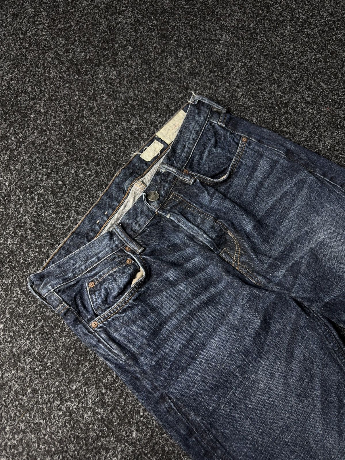 Allsaints AllSaints 00s Cigarette Slim Blue Distressed Denim Jeans Size US 31 - 6 Thumbnail