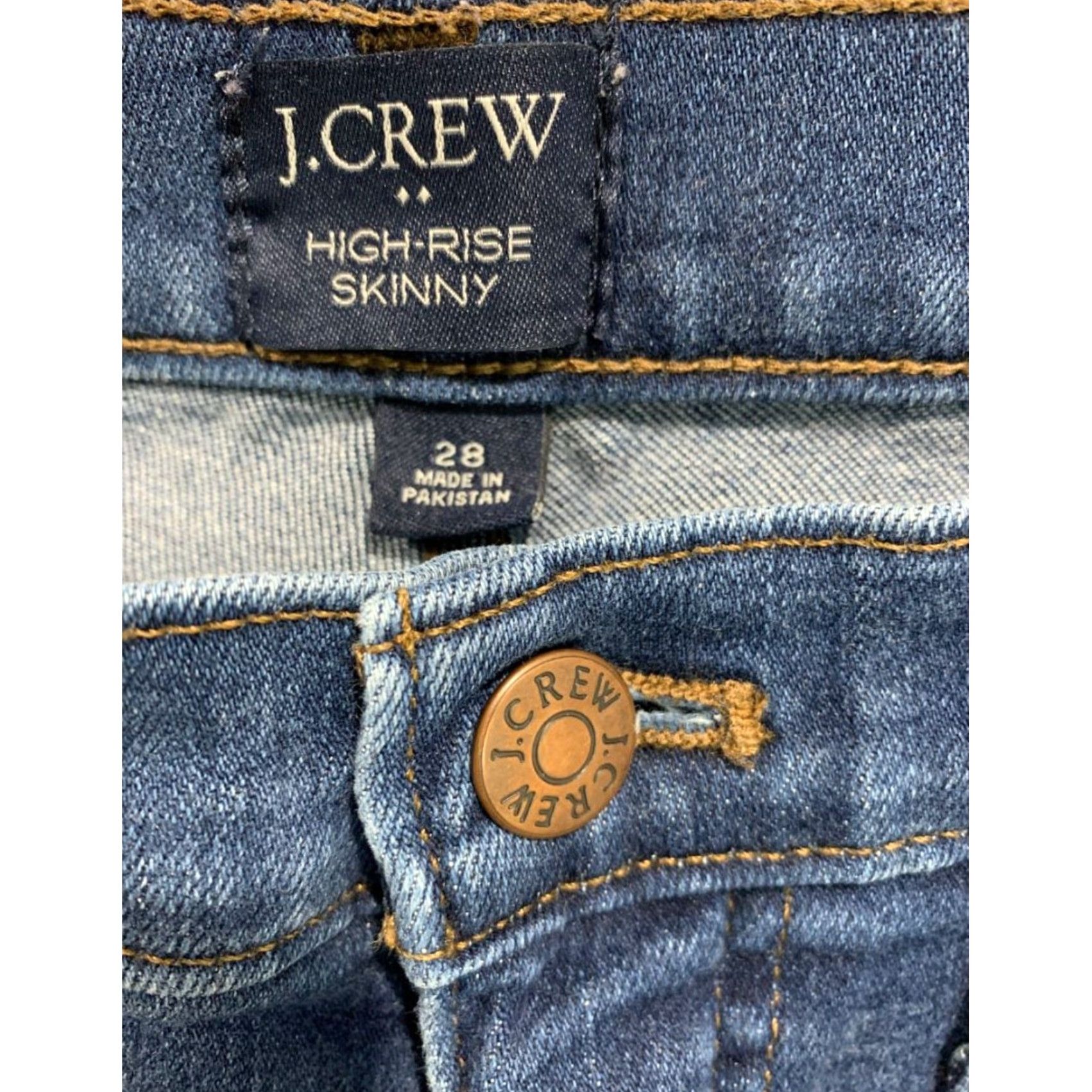 J.Crew J.Crew Jeans Skinny High-Rise AK525 Signature Stretch 28 Womens Regular Blue Size 28 Pants Women Girls Mens Size 28" / US 6 / IT 42 - 4 Thumbnail