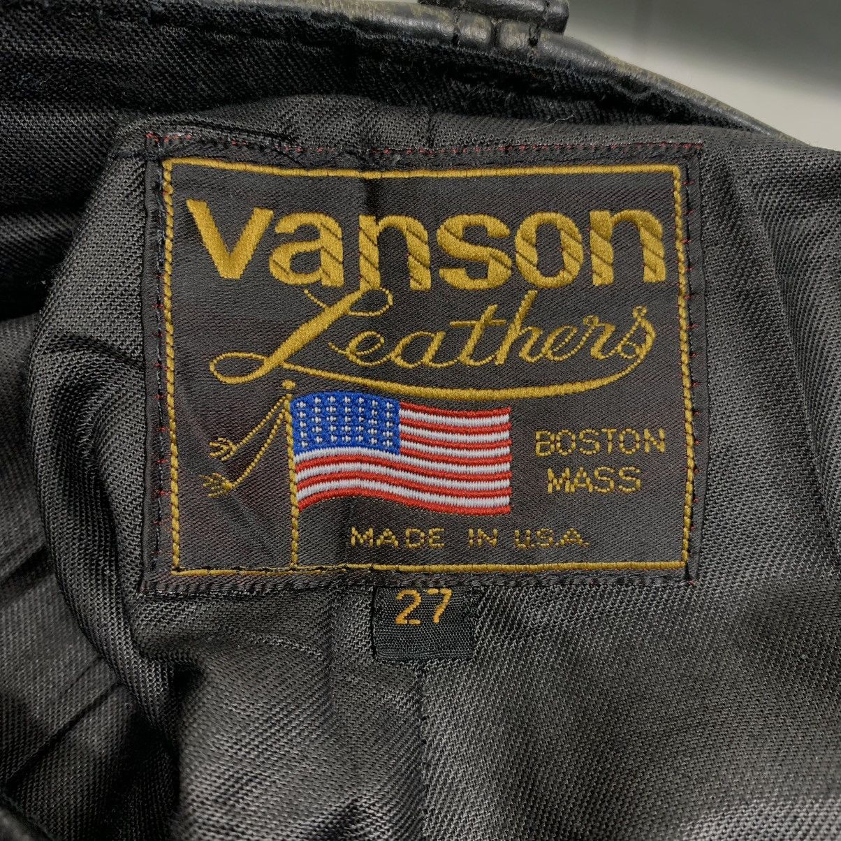 Vanson Leathers Vanson Leather Biker Pants Made In USA Size US 27 - 11 Thumbnail