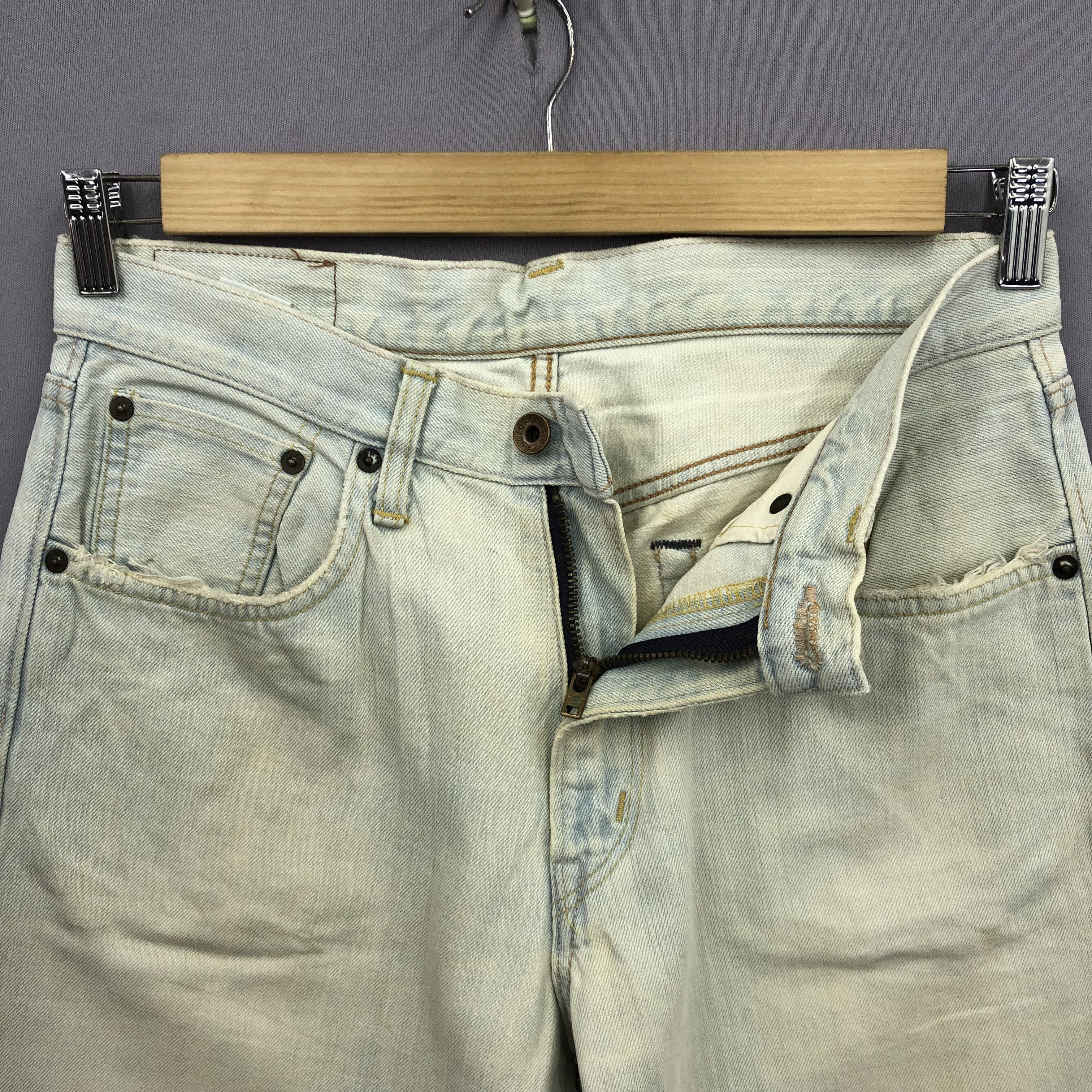 Edwin Vintage Edwin Sun Faded Selvedge Jeans Light Wash Denim Size US 32 / EU 48 - 5 Thumbnail