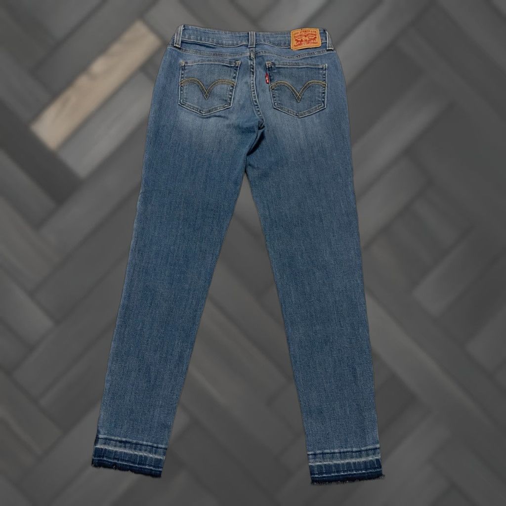 Levi's VINTAGE Levis 535 Levis 535 Super Skinny Women's Jeans Size 26 Blue Faded Stretch Size 26" / US 2 / IT 38 - 1 Thumbnail