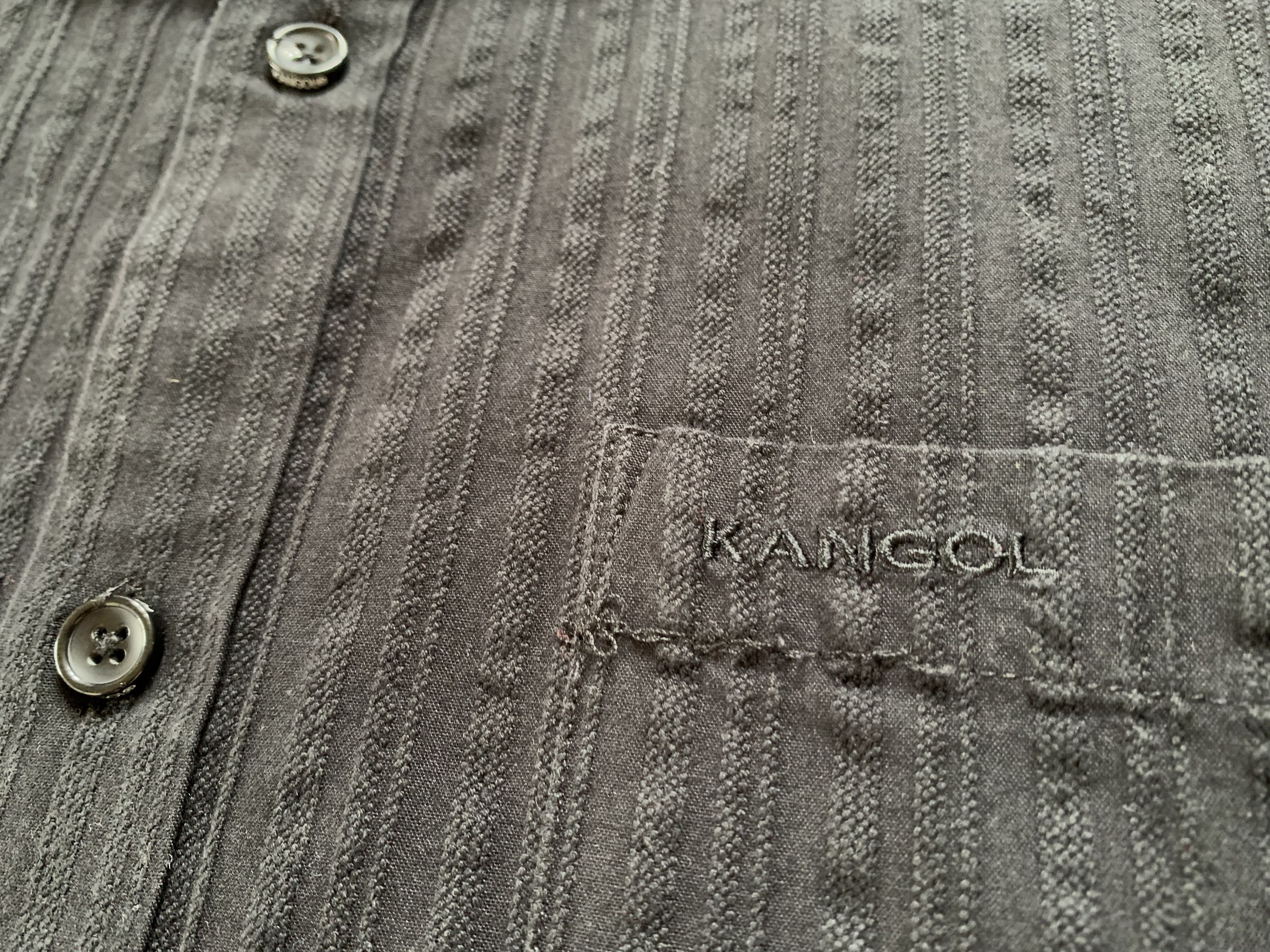 Kangol × Vintage Kangol Black Long Sleeve Button Up Shirt Size US M / EU 48-50 / 2 - 5 Thumbnail