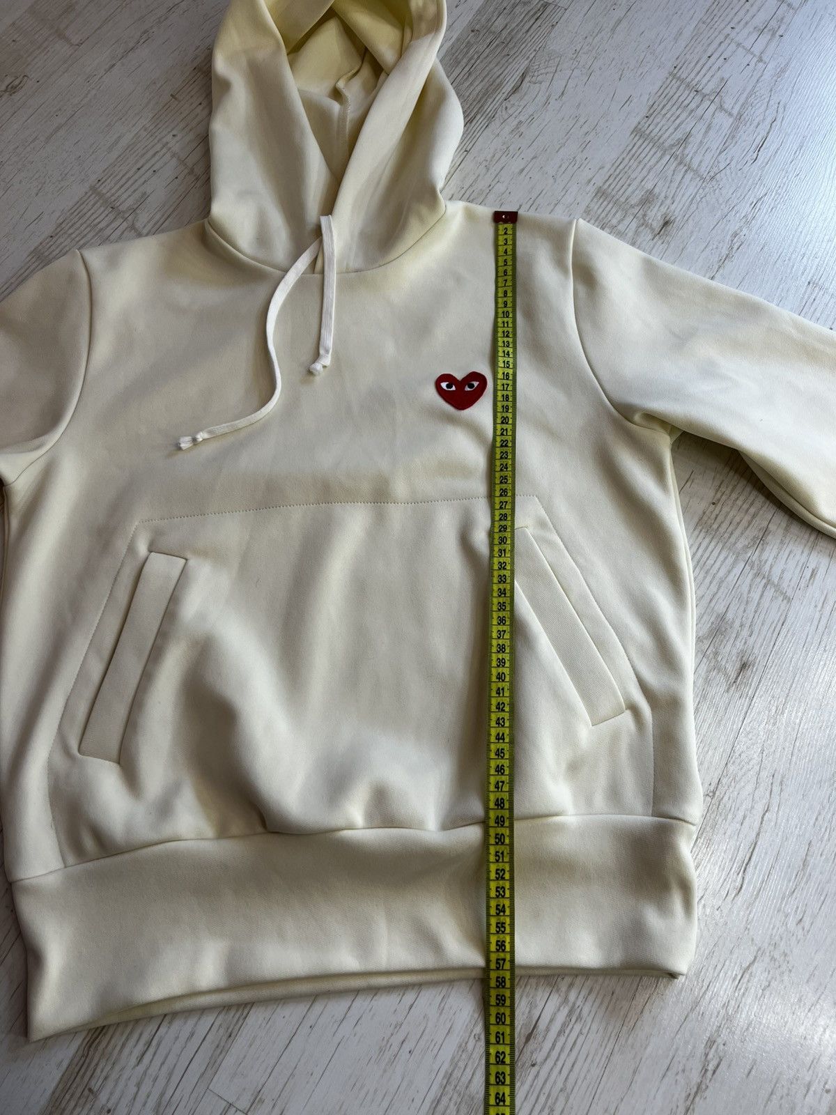 Comme des Garcons Comme Des Garçons Play Yellow Embroidered Logo Hoodie Size M Size M / US 6-8 / IT 42-44 - 16 Thumbnail