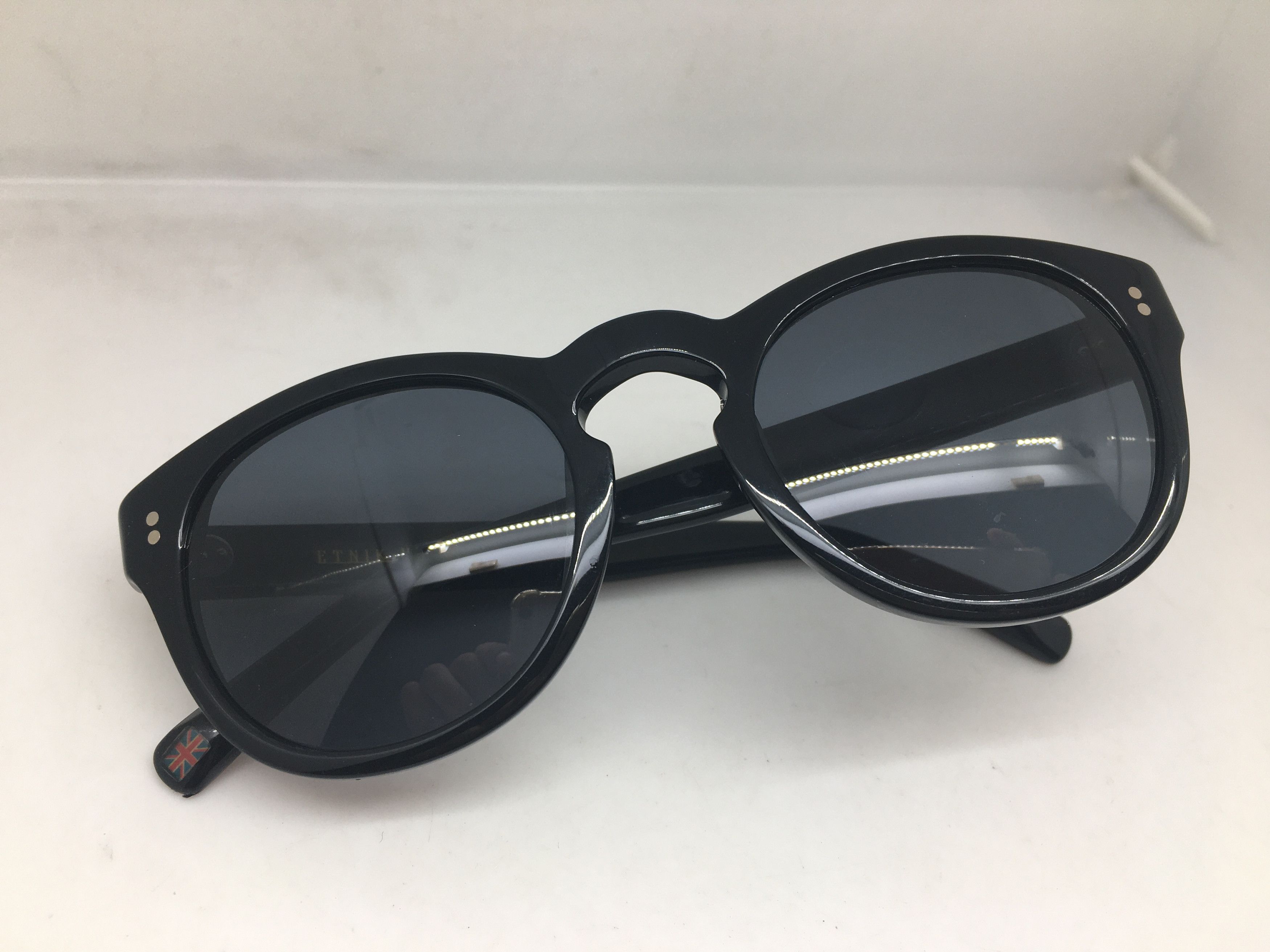 ETNIK UK Handmade Black Sunglasses AVANT GARDE Frame