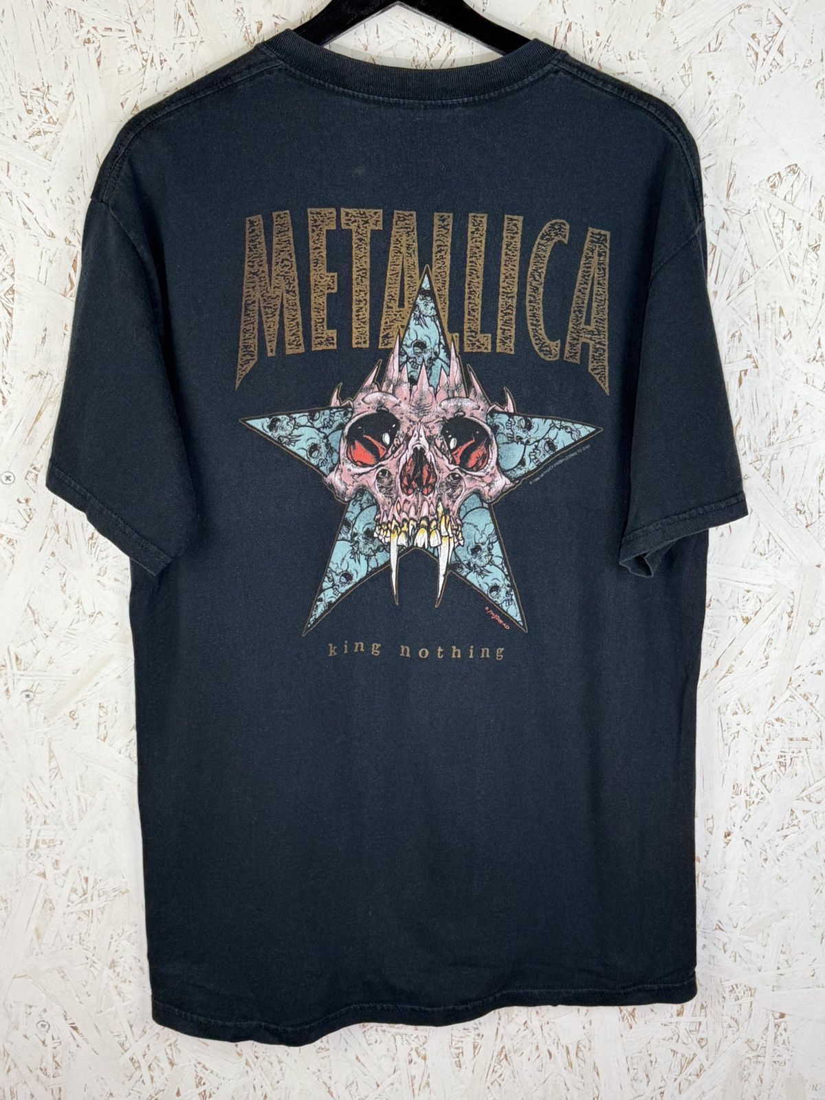 Band Tees 90s Metallica King Nothing 1998 Pushead Metal T-Shirt Size L Size US L / EU 52-54 / 3 - 5 Thumbnail