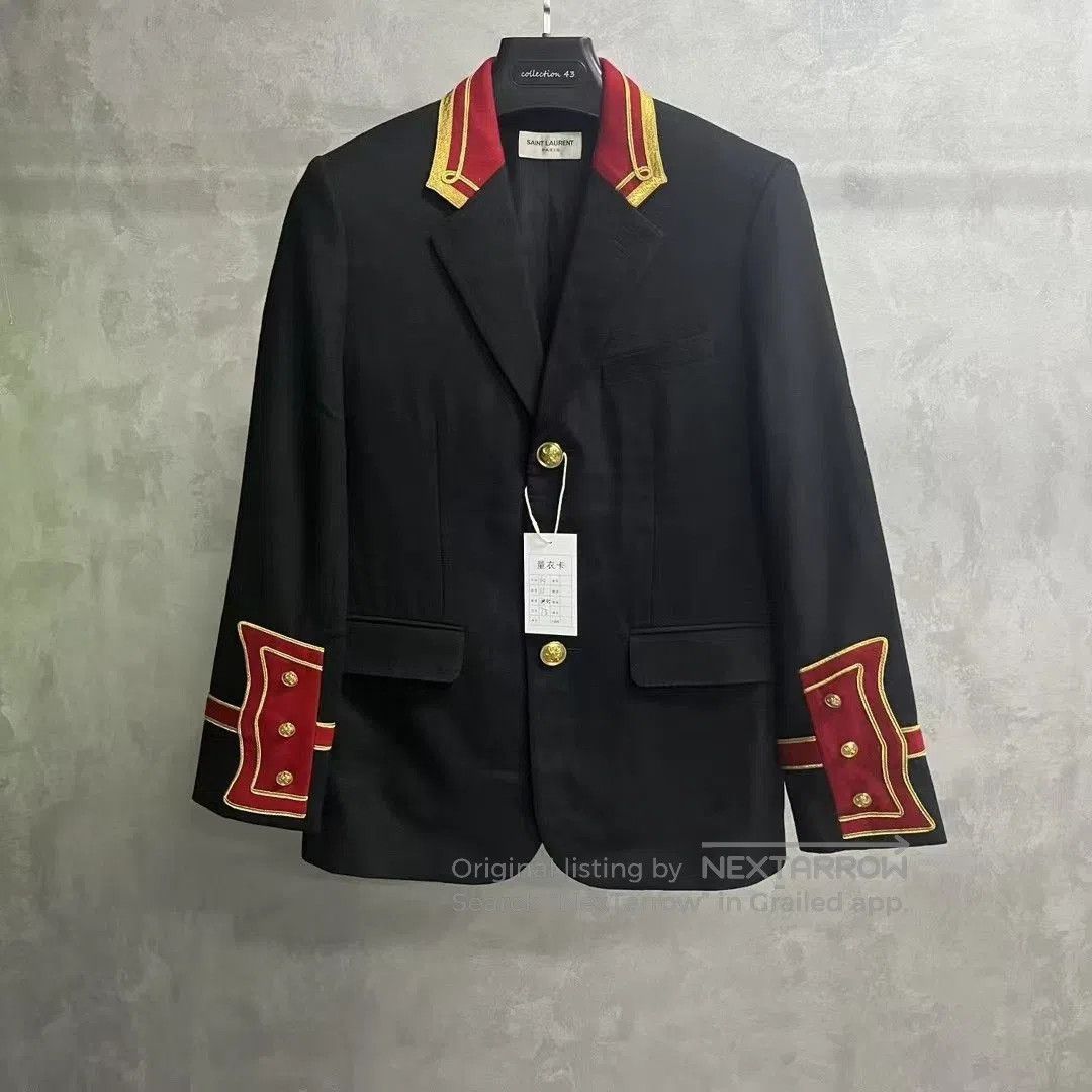 Saint Laurent Paris Saint Laurent Black Court Blazer. Size US S / EU 44-46 / 1 - 1 Thumbnail