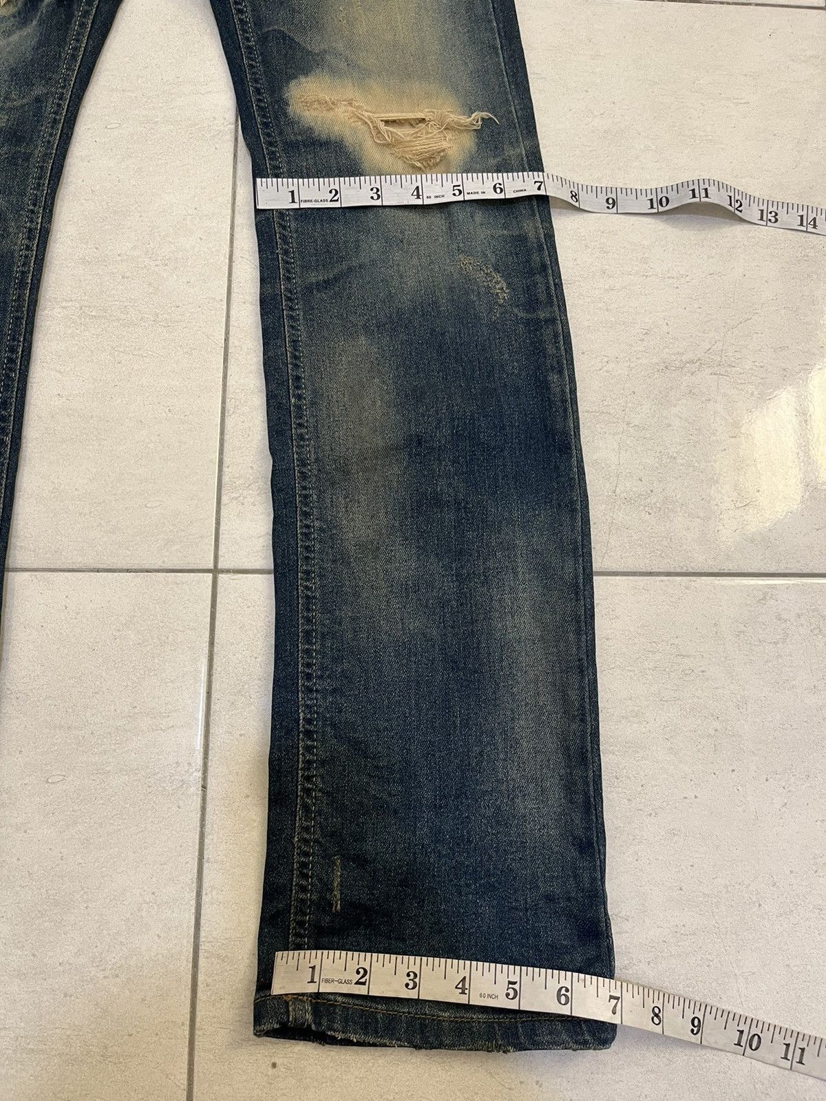 Worldwide Youth RARE Distressed DPSR WORLDWIDE Denim Jeans Size US 32 / EU 48 - 8 Thumbnail