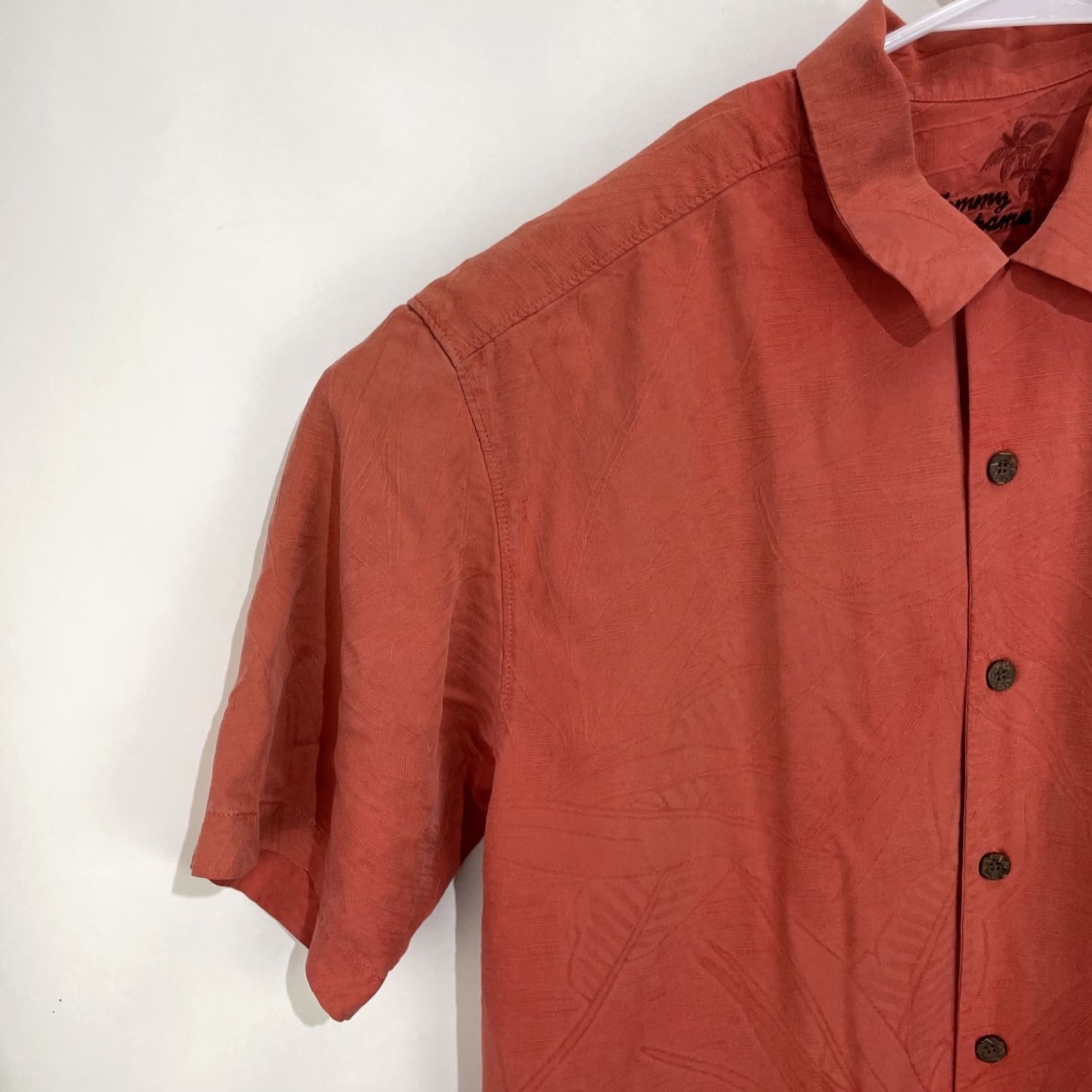 Tommy Bahama Tommy Bahama Silk Hawaiian Shirt Men's M Pink Button-Up Short Sleeve Camp Size US M / EU 48-50 / 2 - 5 Thumbnail