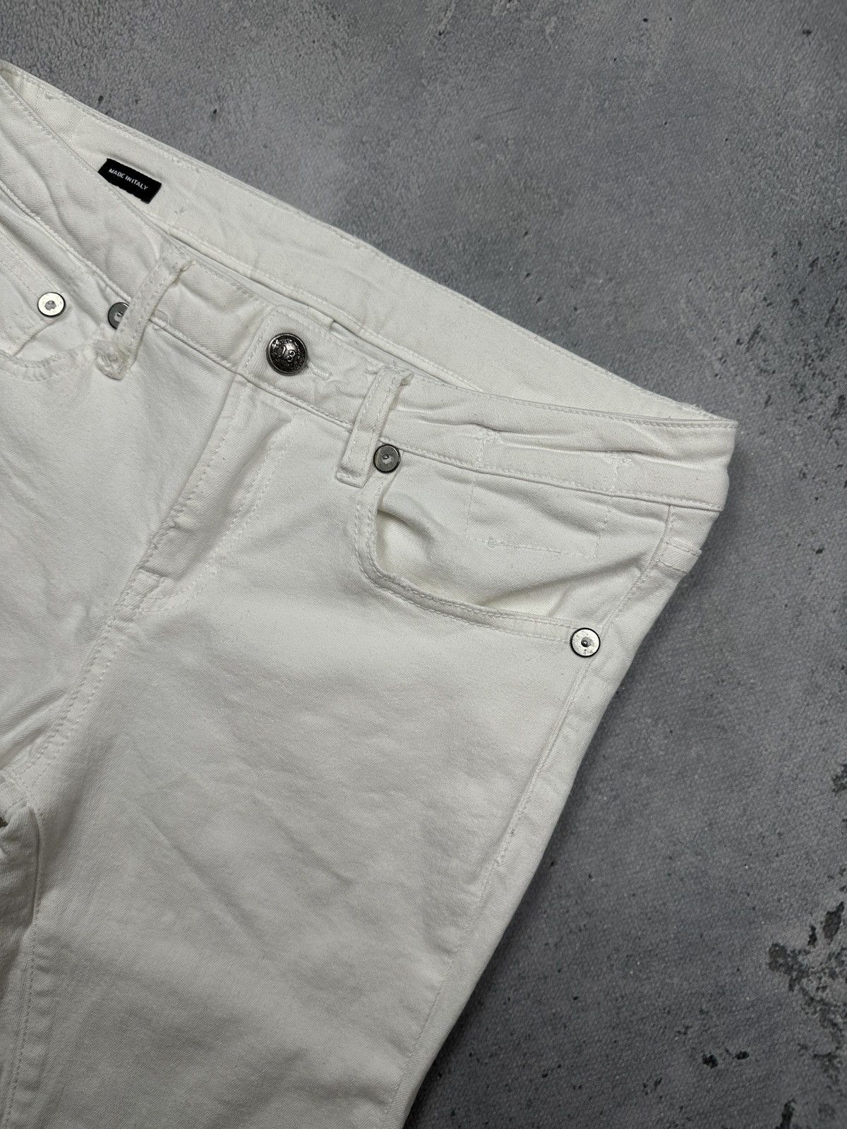 R13 R13 Alison Crop Jeans White Riot Size 28 Made in Italy Lux Size 28" / US 6 / IT 42 - 5 Thumbnail