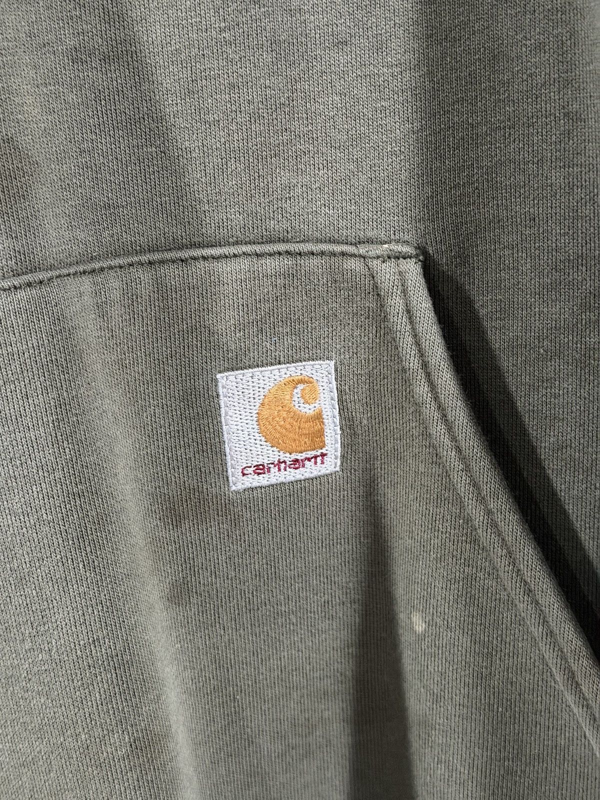 Carhartt 1990s Vintage Carhartt Faded Grunge Army Green Hoodie XXL Size US XXL / EU 58 / 5 - 4 Thumbnail