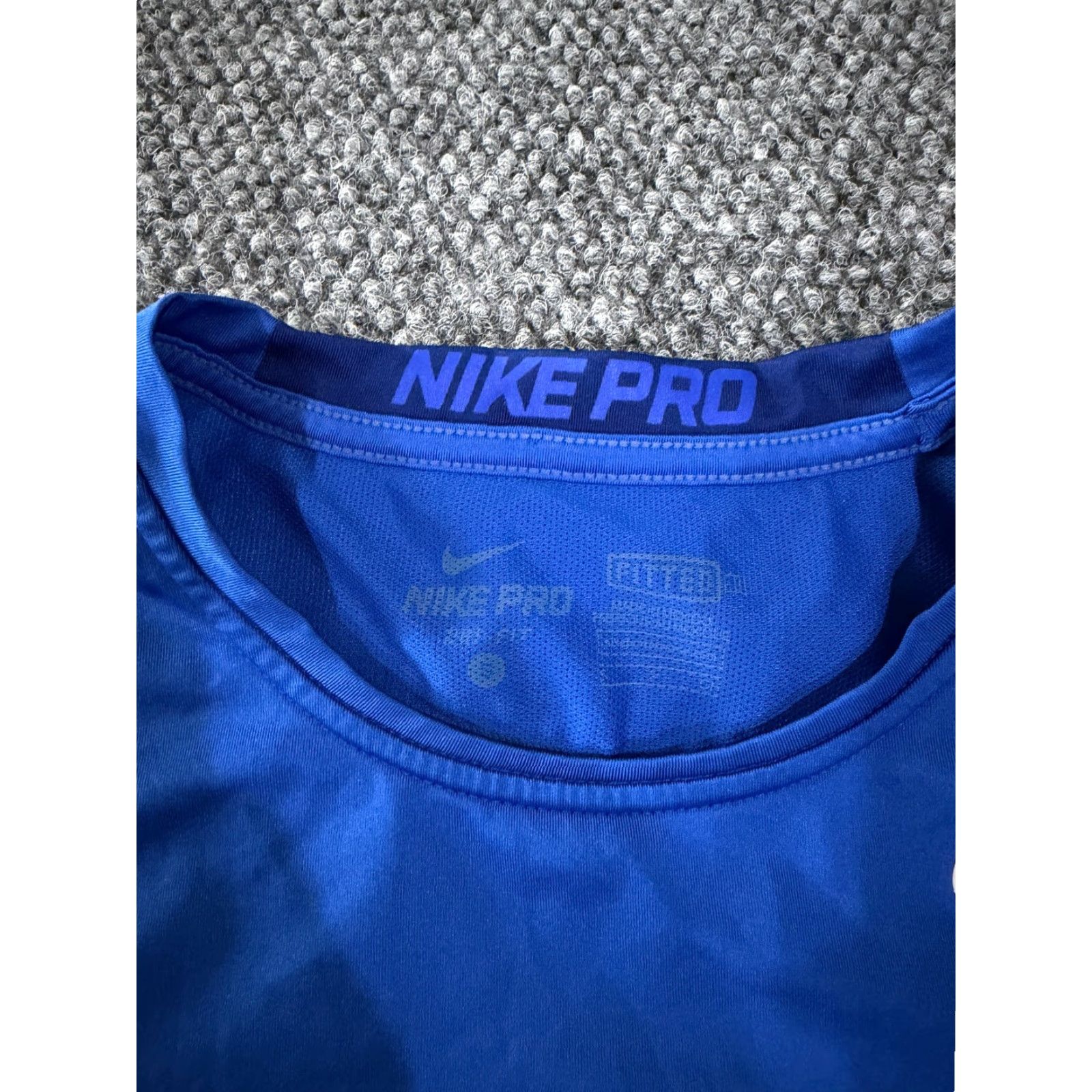 Nike Nike Pro Dri-Fit Shirt Mens Small Blue Athletic Gym Training Short Sleeve Shirt Size US S / EU 44-46 / 1 - 4 Thumbnail