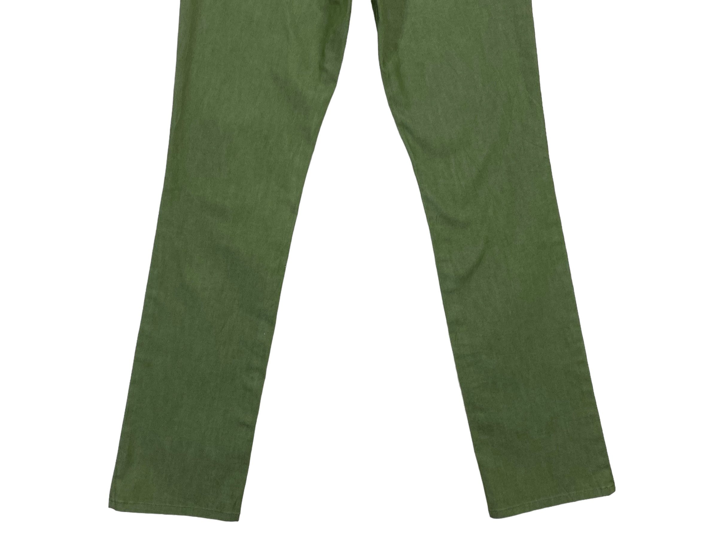 Japanese Brand Et Boîte Olive Green Straight-Leg Jeans Size 28" / US 6 / IT 42 - 7 Thumbnail