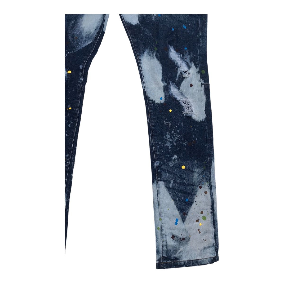Other FWRD Distressed Bleached Streetwear Paint Splash Denim Pants Size US 35 - 9 Thumbnail
