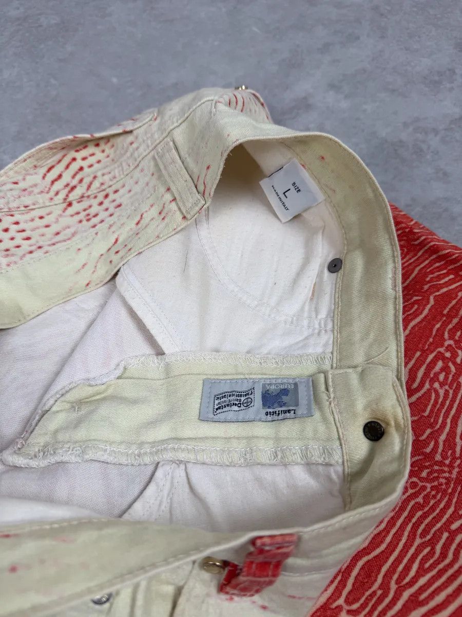 Roberto Cavalli 2000s Roberto Cavalli Red & White Coral Pants Size US 30 / EU 46 - 7 Thumbnail