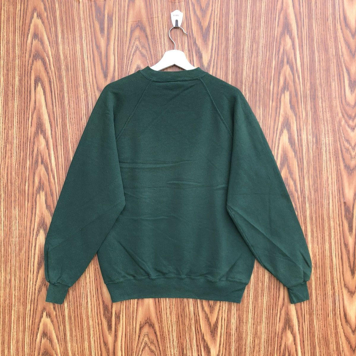 Vintage Vintage Green Plain Sweatshirt Pullover Crewneck Size US XL / EU 56 / 4 - 6 Thumbnail