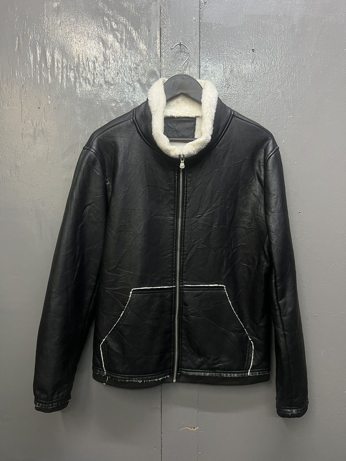 Japanese Brand Leather Jacket with Fleece Lining Size US M / EU 48-50 / 2 - 1 Thumbnail