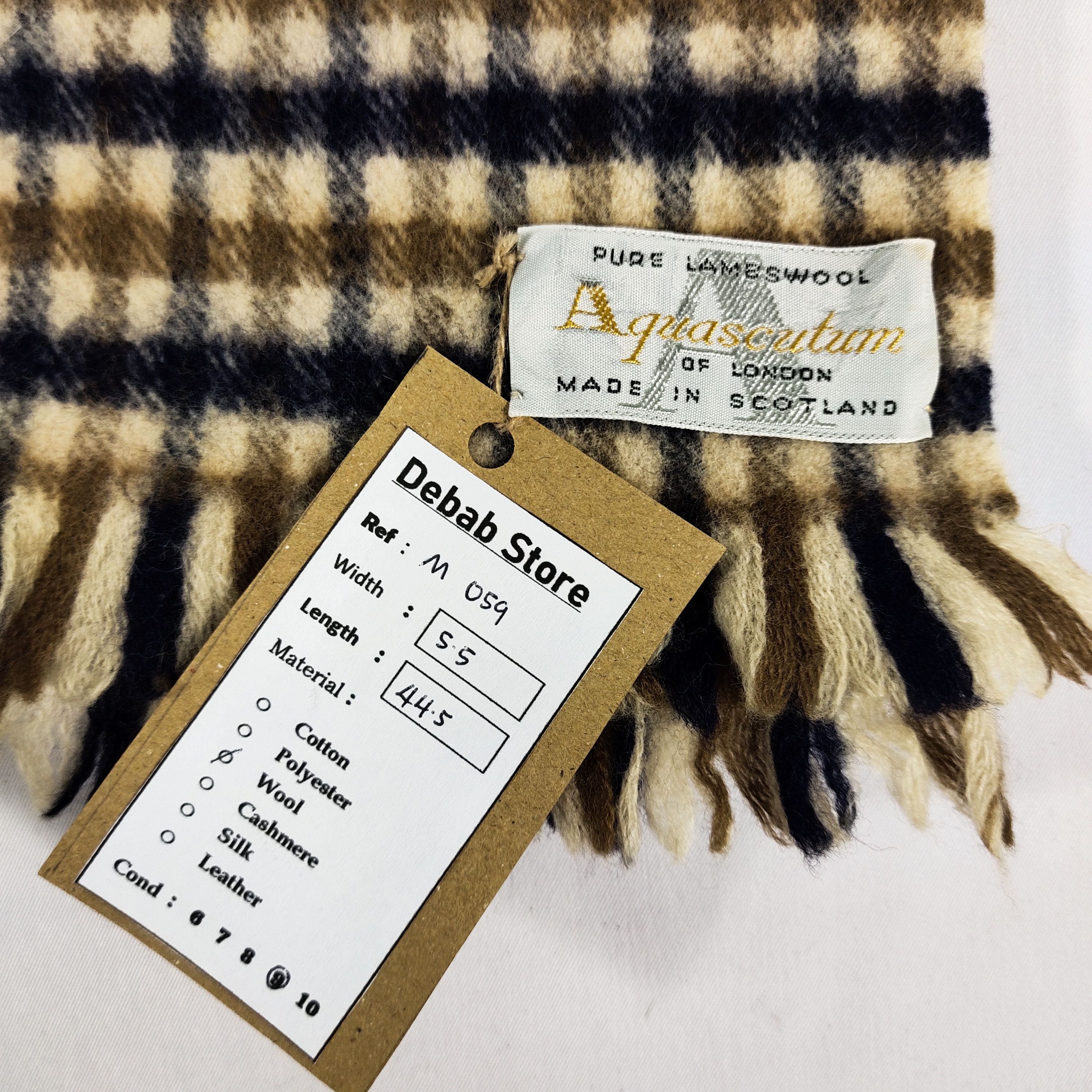 Aquascutum Aquascutum Lambswool Scarf / Muffler / Neckwear M059 Size ONE SIZE - 4 Thumbnail