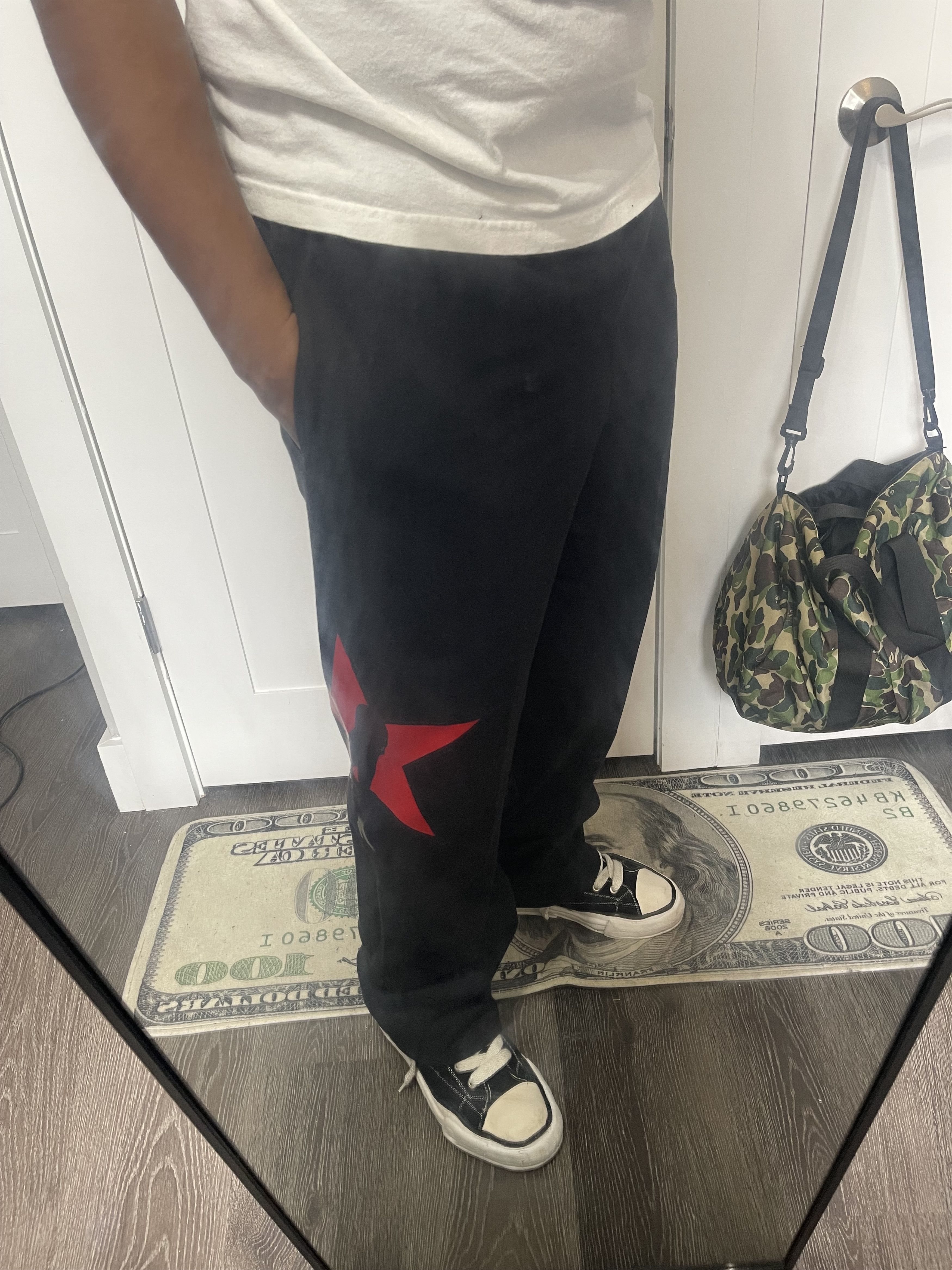 Japanese Brand Black Star Girl Sweatpants Size US 30 / EU 46 - 4 Thumbnail
