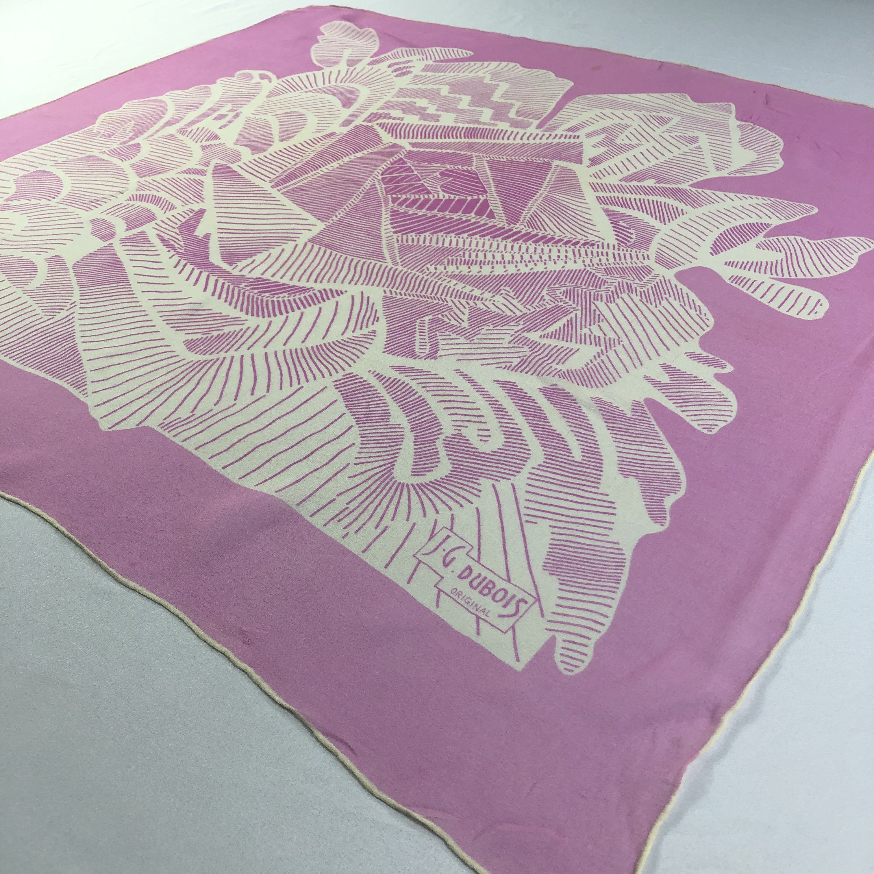Vintage Vintage J.G Dubois Silk Scarf Size ONE SIZE - 4 Thumbnail