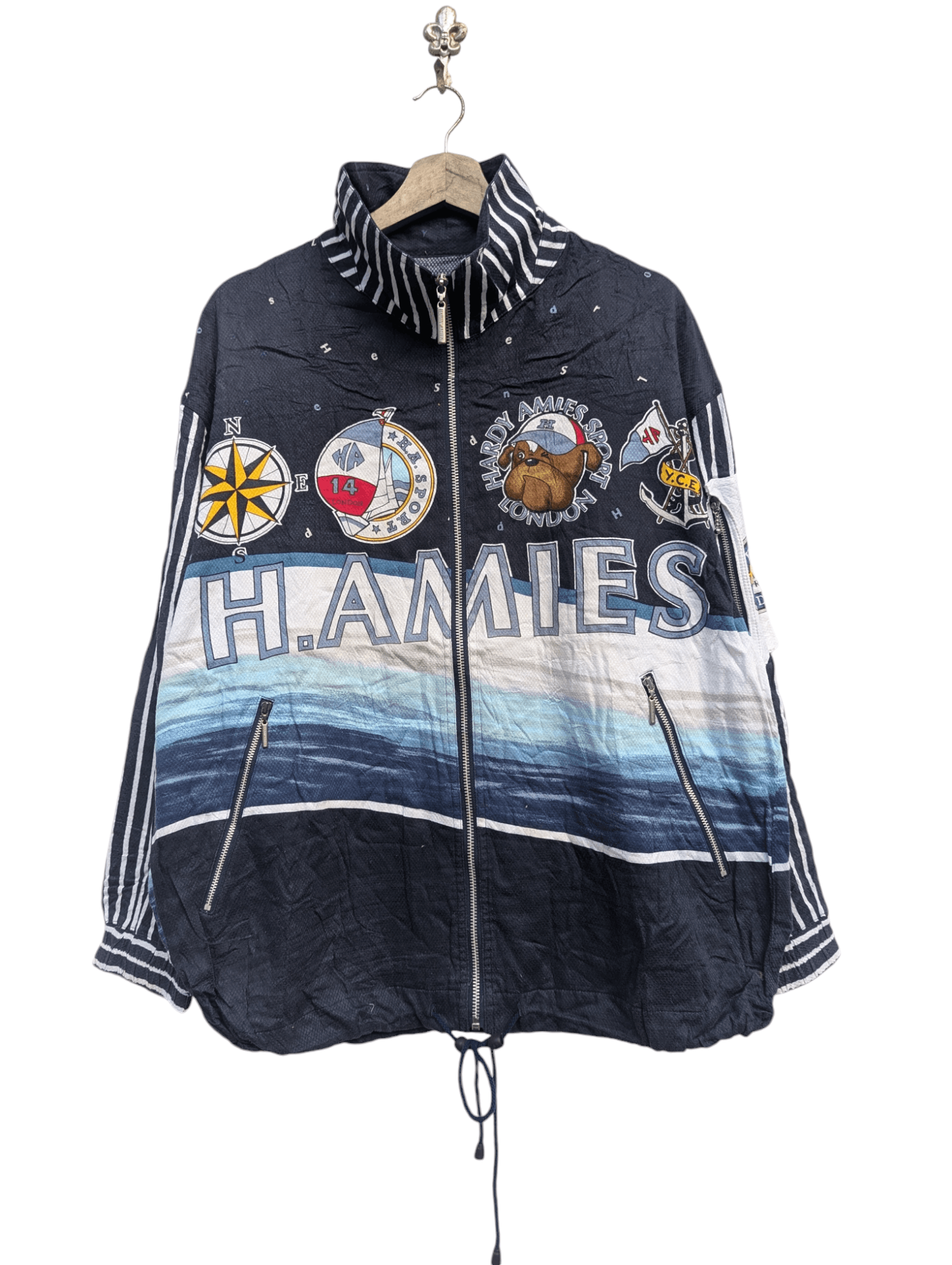 Hardy Amies HARDY AMIES SPORT LONDON FULL PRINT SWEATER Size US M / EU 48-50 / 2 - 2 Thumbnail